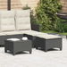 Garden Stools with Cushions 2 pcs Black 55x55x36 cm Poly Rattan. Available at Crazy Sales for $179.95