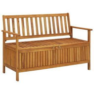 Detailed information about the product Garden Storage Bench 120 Cm Solid Acacia Wood