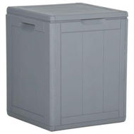 Detailed information about the product Garden Storage Box 90L Grey PP Rattan