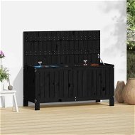 Detailed information about the product Garden Storage Box Black 108x42.5x54 cm Solid Wood Pine