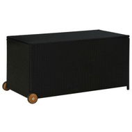 Detailed information about the product Garden Storage Box Black 120x65x61 Cm Poly Rattan