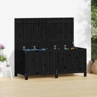 Detailed information about the product Garden Storage Box Black 147x68x64 cm Solid Wood Pine