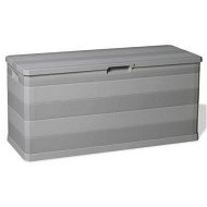 Detailed information about the product Garden Storage Box Grey 117x45x56 Cm