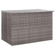 Detailed information about the product Garden Storage Box Grey 150x100x100 Cm Poly Rattan