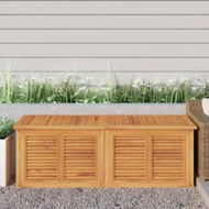 Detailed information about the product Garden Storage Box with Bag 150x50x53 cm Solid Wood Teak