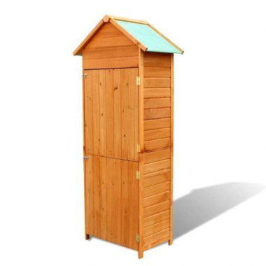 Garden Storage Cabinet Brown 79x49x190 Cm