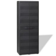 Detailed information about the product Garden Storage Cabinet With 3 Shelves Black