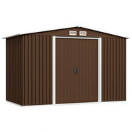 Detailed information about the product Garden Storage Shed Brown 257x205x178 Cm Steel