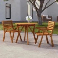 Detailed information about the product Garden Table Ã˜ 85 cm Solid Wood Acacia