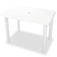 Detailed information about the product Garden Table 101x68x72 Cm Plastic White