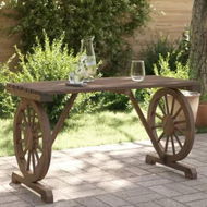 Detailed information about the product Garden Table 115x55x65 cm Solid Wood Fir