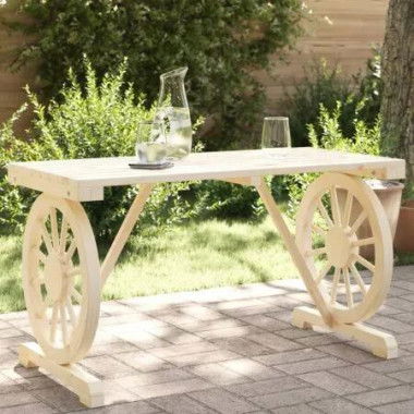 Garden Table 115x55x65 cm Solid Wood Fir