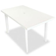 Detailed information about the product Garden Table 126x76x72 Cm Plastic White