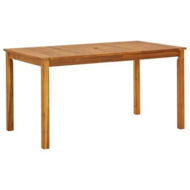 Detailed information about the product Garden Table 140x80x74 cm Solid Acacia Wood