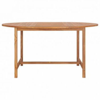 Garden Table 150x76 Cm Solid Teak Wood