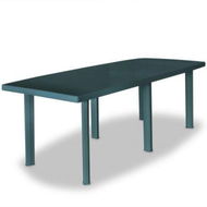 Detailed information about the product Garden Table 210x96x72 Cm Plastic Green