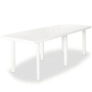 Detailed information about the product Garden Table 210x96x72 Cm Plastic White