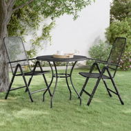 Detailed information about the product Garden Table 80x72 Cm Expanded Metal Mesh Anthracite.