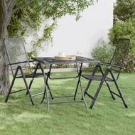 Detailed information about the product Garden Table 80x80x72 Cm Expanded Metal Mesh Anthracite