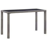 Detailed information about the product Garden Table Anthracite 123x60x74 Cm Poly Rattan