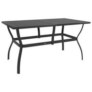 Detailed information about the product Garden Table Anthracite 140x80x72 Cm Steel