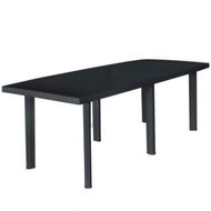 Detailed information about the product Garden Table Anthracite 210x96x72 Cm Plastic