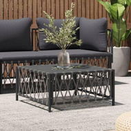 Detailed information about the product Garden Table Anthracite 70x70x34 Cm Woven Fabric