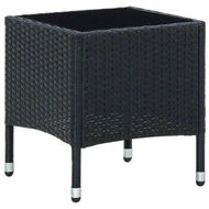 Detailed information about the product Garden Table Black 40x40x45 Cm Poly Rattan