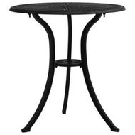 Detailed information about the product Garden Table Black 62x62x65 Cm Cast Aluminium