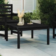 Detailed information about the product Garden Table Black 82.5x82.5x45 cm Solid Wood Pine