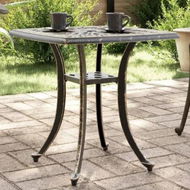 Detailed information about the product Garden Table Bronze 53x53x53 cm Cast Aluminium