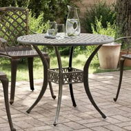 Detailed information about the product Garden Table Bronze Ã˜90x75 cm Cast Aluminium