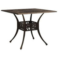 Detailed information about the product Garden Table Bronze 90x90x73 Cm Cast Aluminium