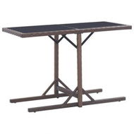 Detailed information about the product Garden Table Brown 110x53x72 Cm