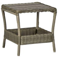 Detailed information about the product Garden Table Brown 45x45x46.5 Cm Poly Rattan.