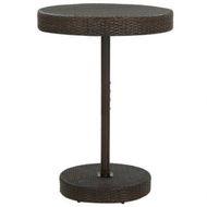 Detailed information about the product Garden Table Brown 75.5x106 Cm Poly Rattan