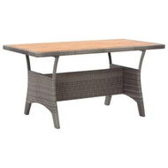 Detailed information about the product Garden Table Grey 120x70x66 cm Solid Acacia Wood