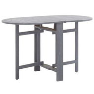 Detailed information about the product Garden Table Grey 120x70x74 Cm Solid Acacia Wood