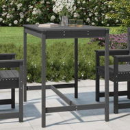 Detailed information about the product Garden Table Grey 121x82.5x110 Cm Solid Wood Pine.