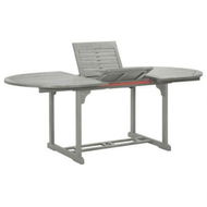 Detailed information about the product Garden Table Grey 200x100x75 Cm Solid Acacia Wood