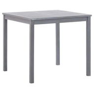 Detailed information about the product Garden Table Grey 80x80x74 Cm Solid Acacia Wood