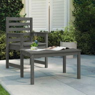 Detailed information about the product Garden Table Grey 82.5x50.5x45 Cm Solid Wood Pine.