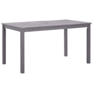 Detailed information about the product Garden Table Grey Wash 140x80x74 Cm Solid Acacia Wood