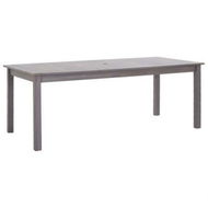 Detailed information about the product Garden Table Grey Wash 200x90x74 Cm Solid Acacia Wood