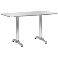 Detailed information about the product Garden Table Silver 120x60x70 Cm Aluminium