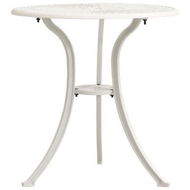 Detailed information about the product Garden Table White 62x62x65 Cm Cast Aluminium