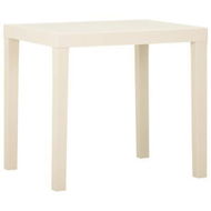 Detailed information about the product Garden Table White 79x65x72 Cm Plastic