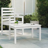 Detailed information about the product Garden Table White 82.5x50.5x45 Cm Solid Wood Pine.