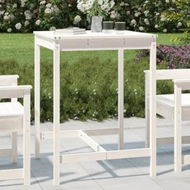 Detailed information about the product Garden Table White 82.5x82.5x110 cm Solid Wood Pine