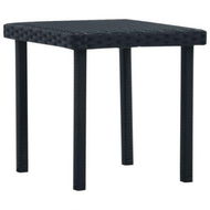 Detailed information about the product Garden Tea Table Black 40x40x40 Cm Poly Rattan